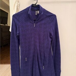 Ibex Deep Purple Zip-Up Jacket